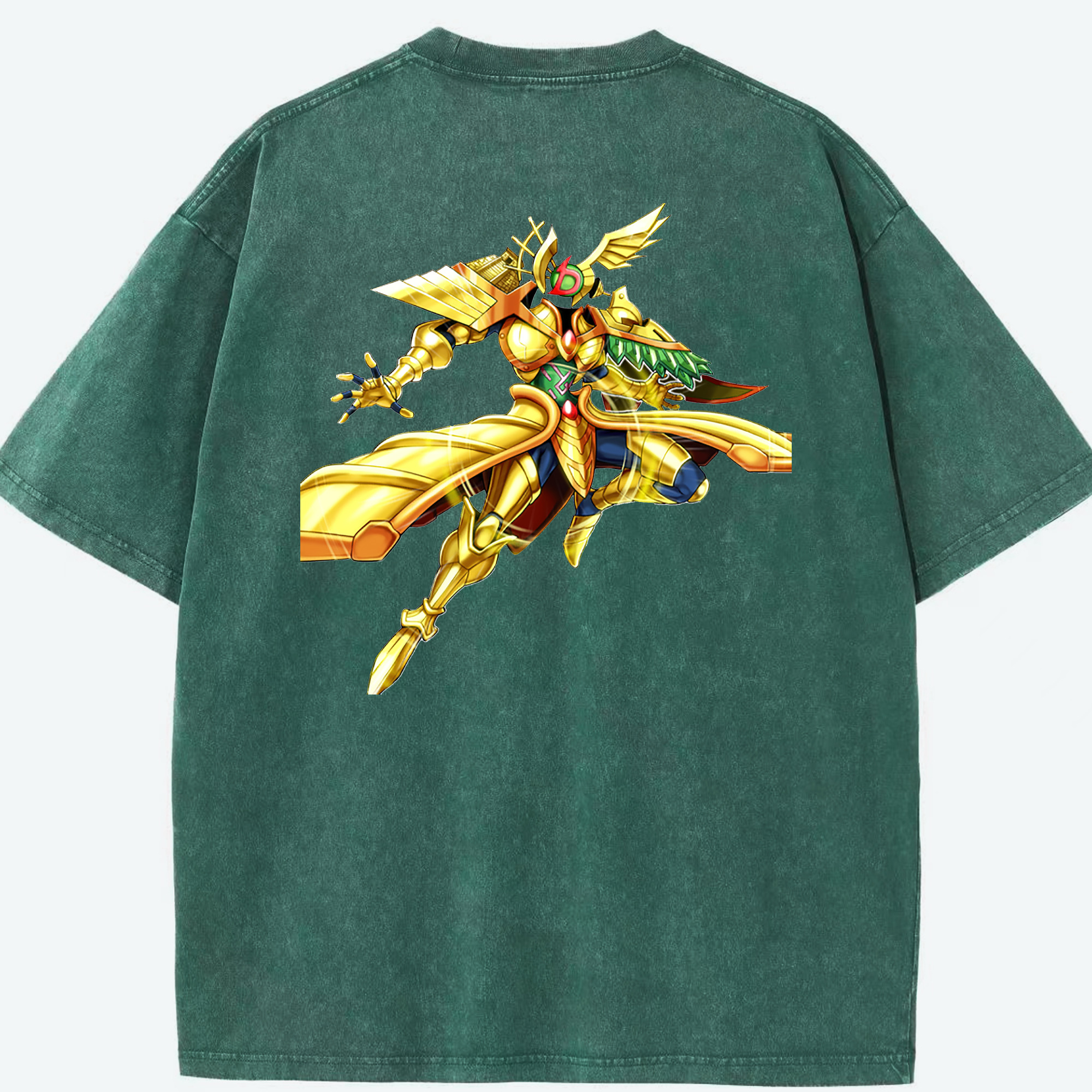 （画像用） 遊☆戯☆王 Yu-Gi-Oh! 綿100% ヴィンテージ風 半袖Tシャツ（背面プリント）